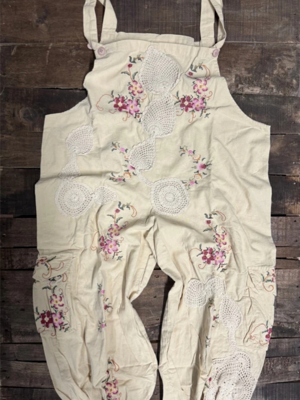 ❣️1 LEFT❣️NEW Jaded Gypsy Trellis Views Overalls - Picture 6 of 7